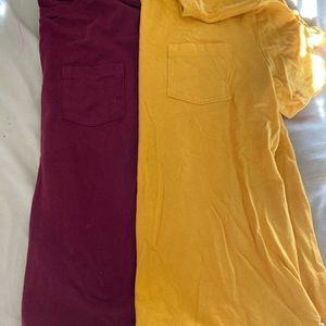 2 Boys Gap Kids Pocket Short Sleeve T-Shirts